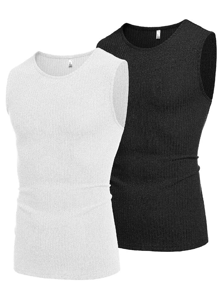 2 Pack Ribbed Knit Tank Tops (US Only)