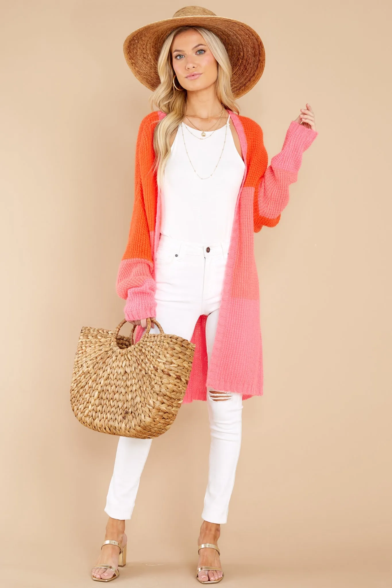 Alan Multi Pink Cardigan