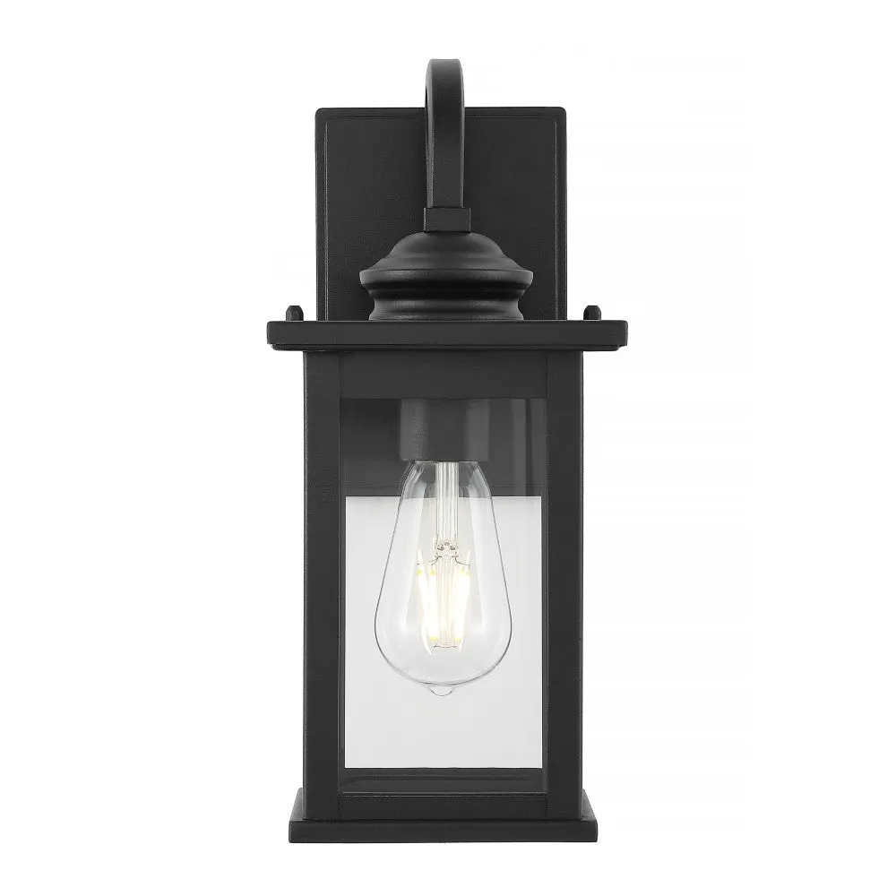 Alma 5.9" Iron/Glass Traditional Modern Lantern LED Outdoor Lantern