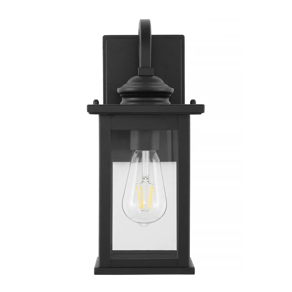 Alma 5.9" Iron/Glass Traditional Modern Lantern LED Outdoor Lantern