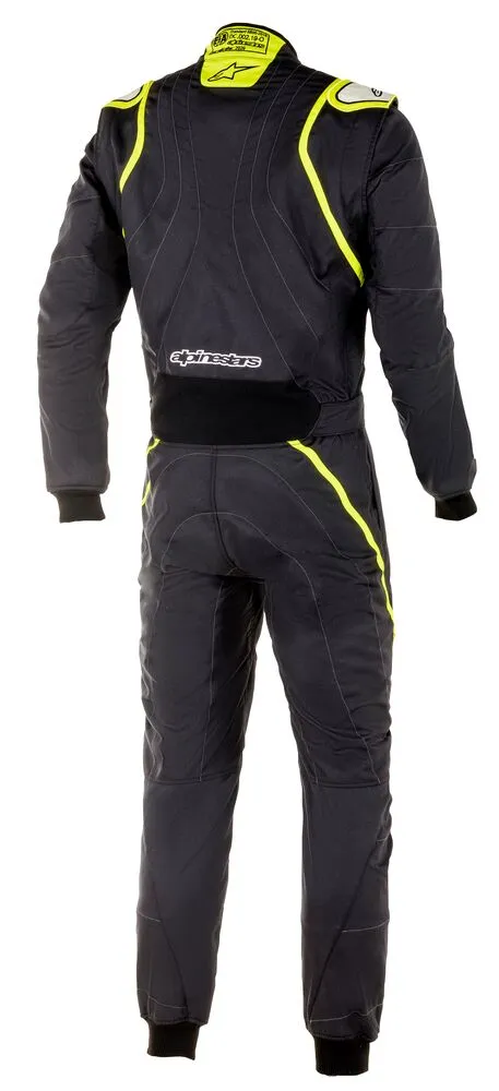 ALPINESTARS 3355020_155_60 GP RACE v2 Racing suit, FIA 8856-2018, black/fluo yellow, Size 60