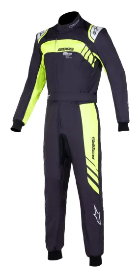 ALPINESTARS 3356422_155_44 KMX-9 v2 GRAPHIC 3 Karting suit, CIK, black/yellow fluo, Size 44