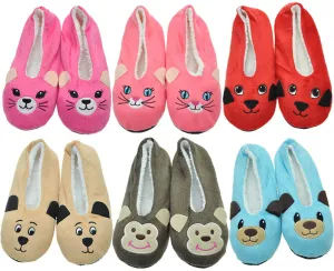 animal slipper socks Case of 24