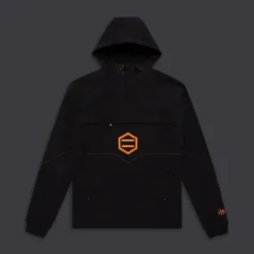 Anorak Jacket Black & Orange