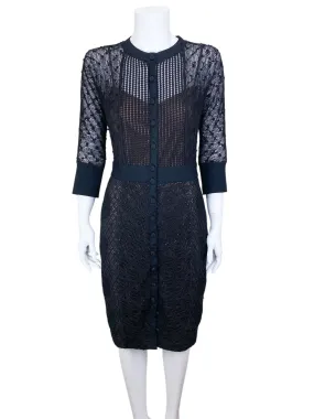 Anthropologie Beguile by Byron Lars Women's Mona Lace Dress Black Size 6