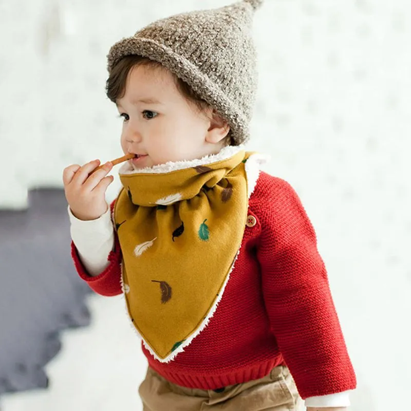 Baby Winter Warm Cute Feeding Scarf and Towel