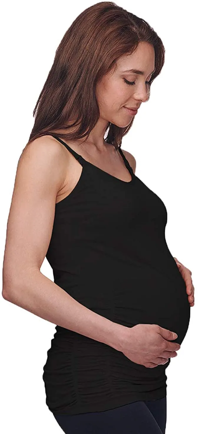 Bamboo Maternity Camisole (Black, Pink, Grey)