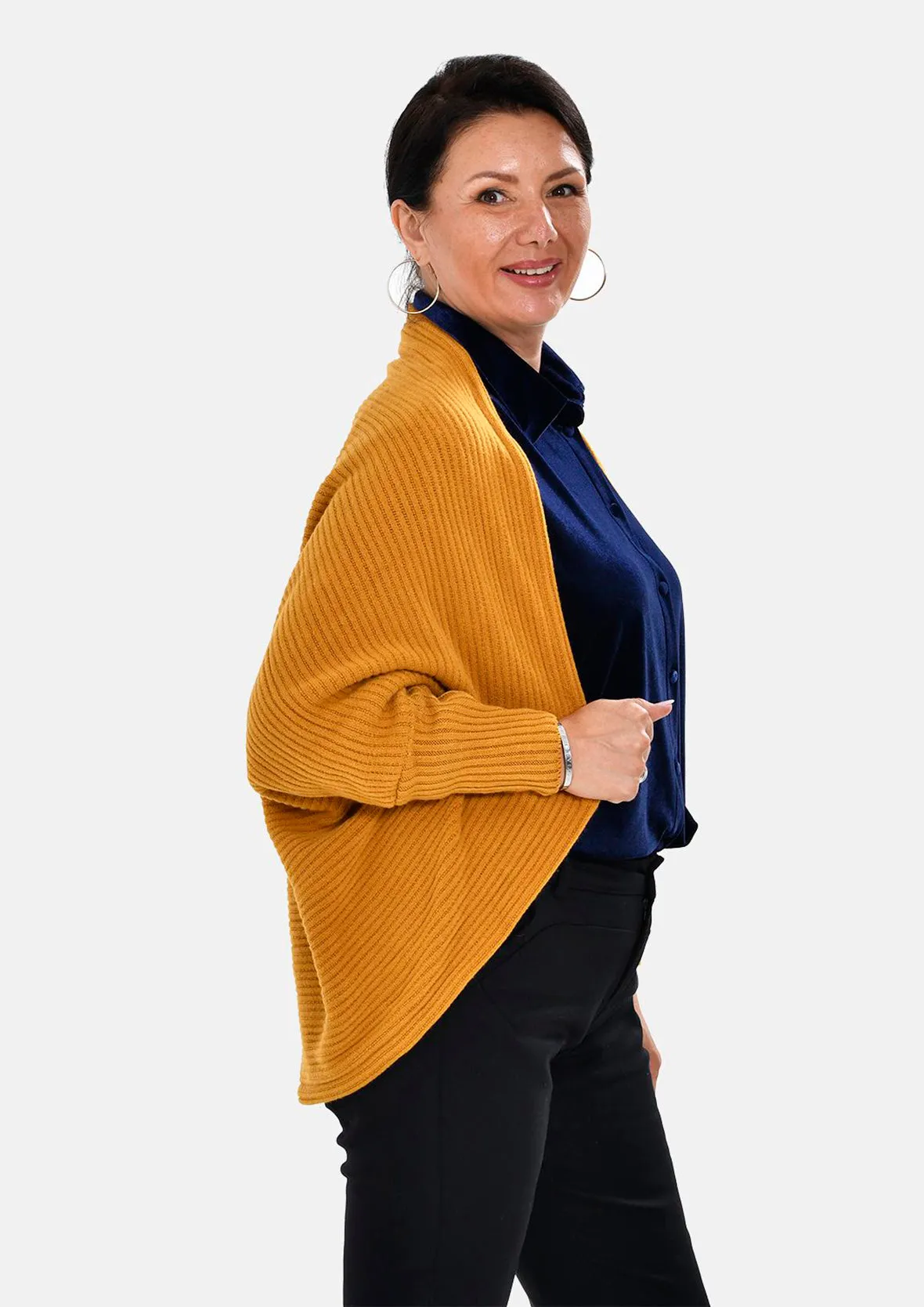 Batwing Sleeves Knitted Cardigan