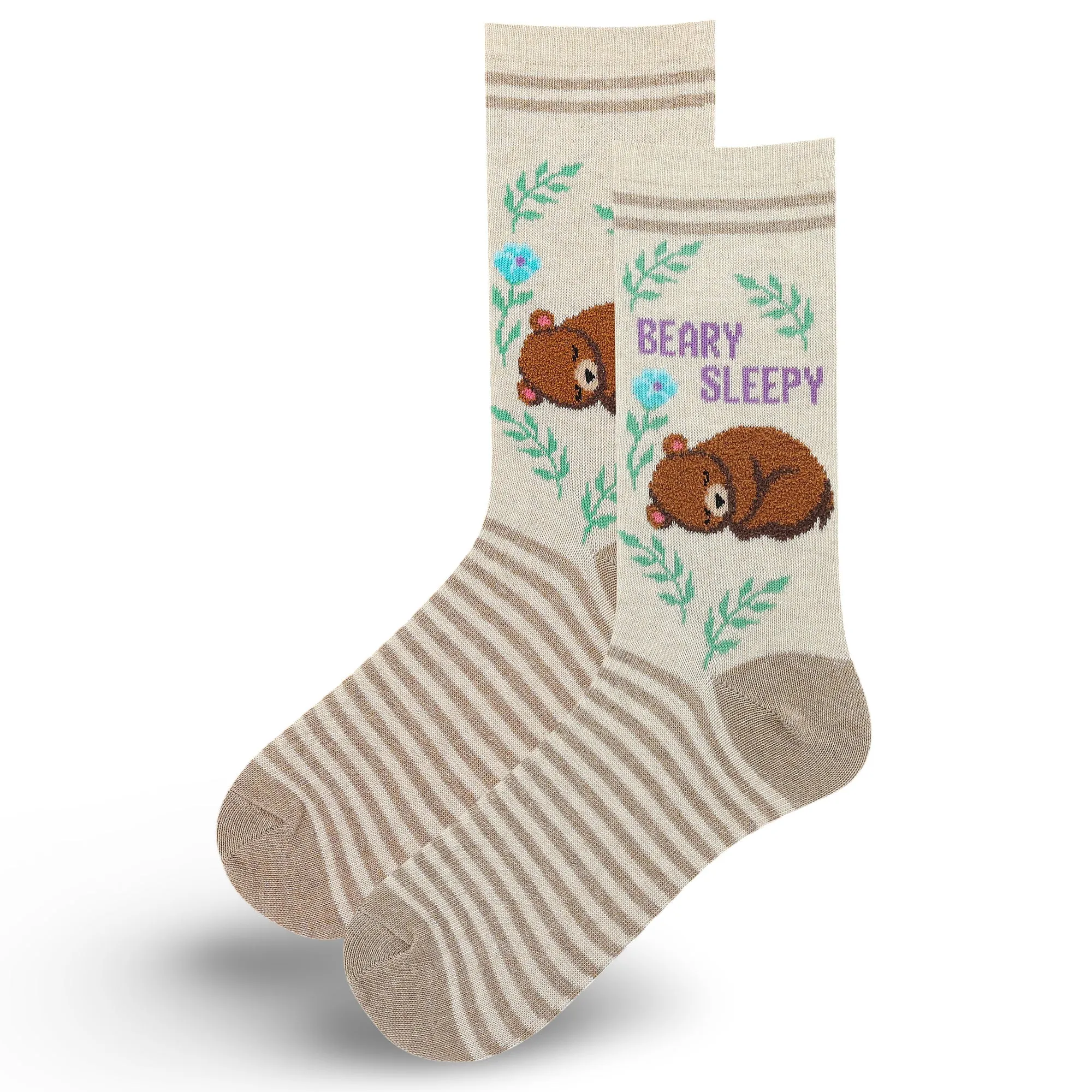 Beary Sleepy Fuzzy Socks