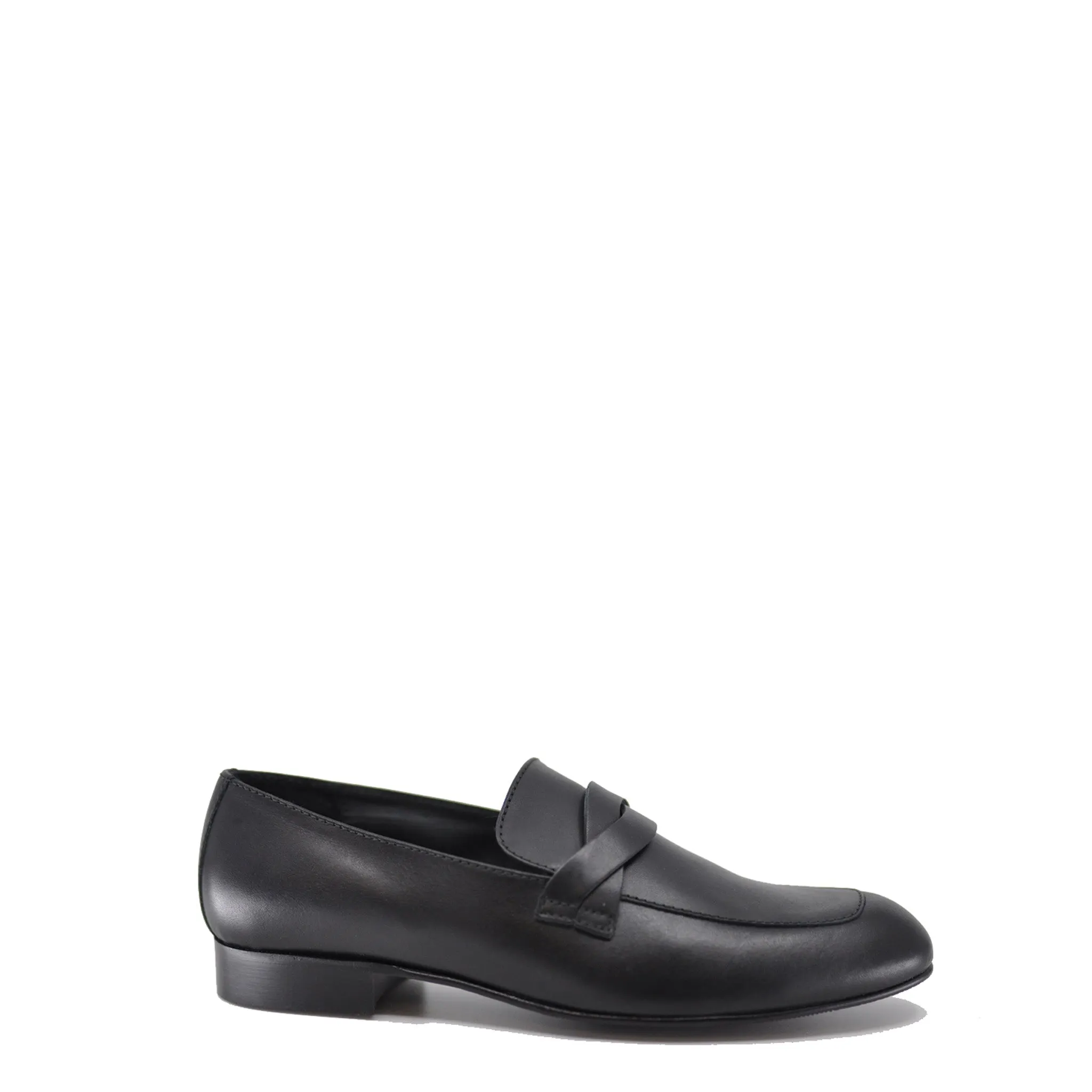 Beberlis Black Leather Twist Dress Shoe