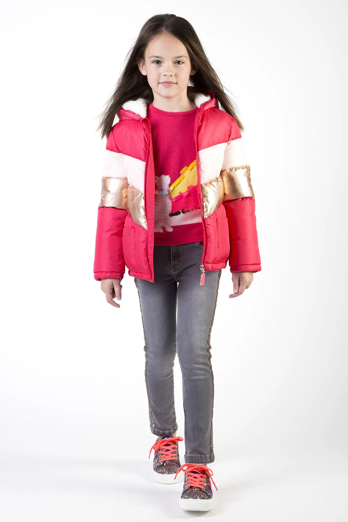 Billieblush Berry Puffer Girls Jacket