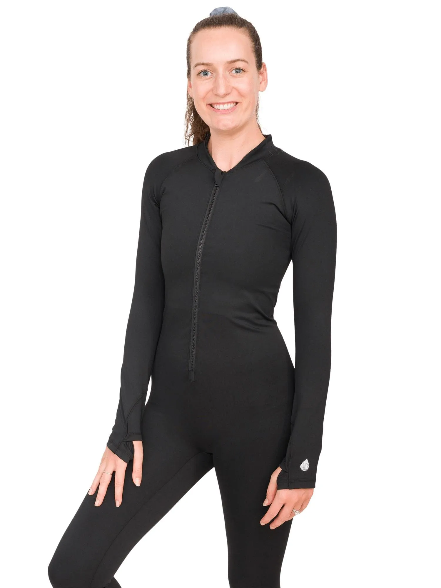 Black Circularity FULL-BODY Sun Suit