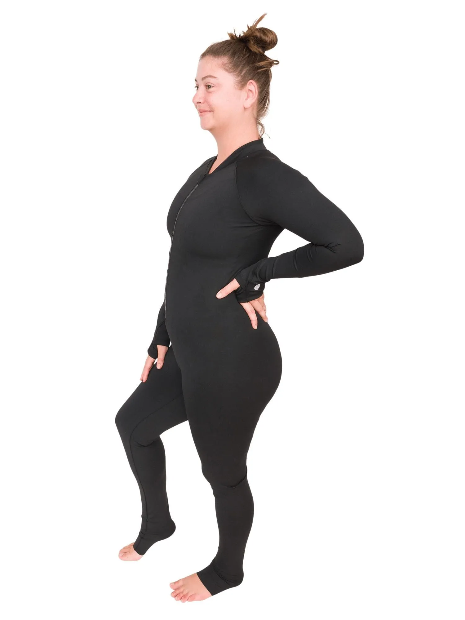 Black Circularity FULL-BODY Sun Suit