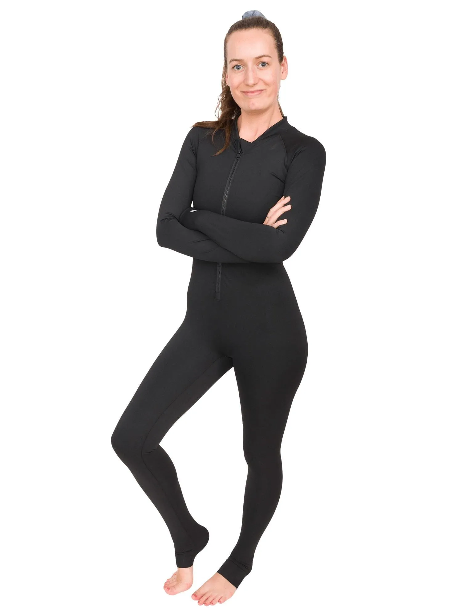 Black Circularity FULL-BODY Sun Suit