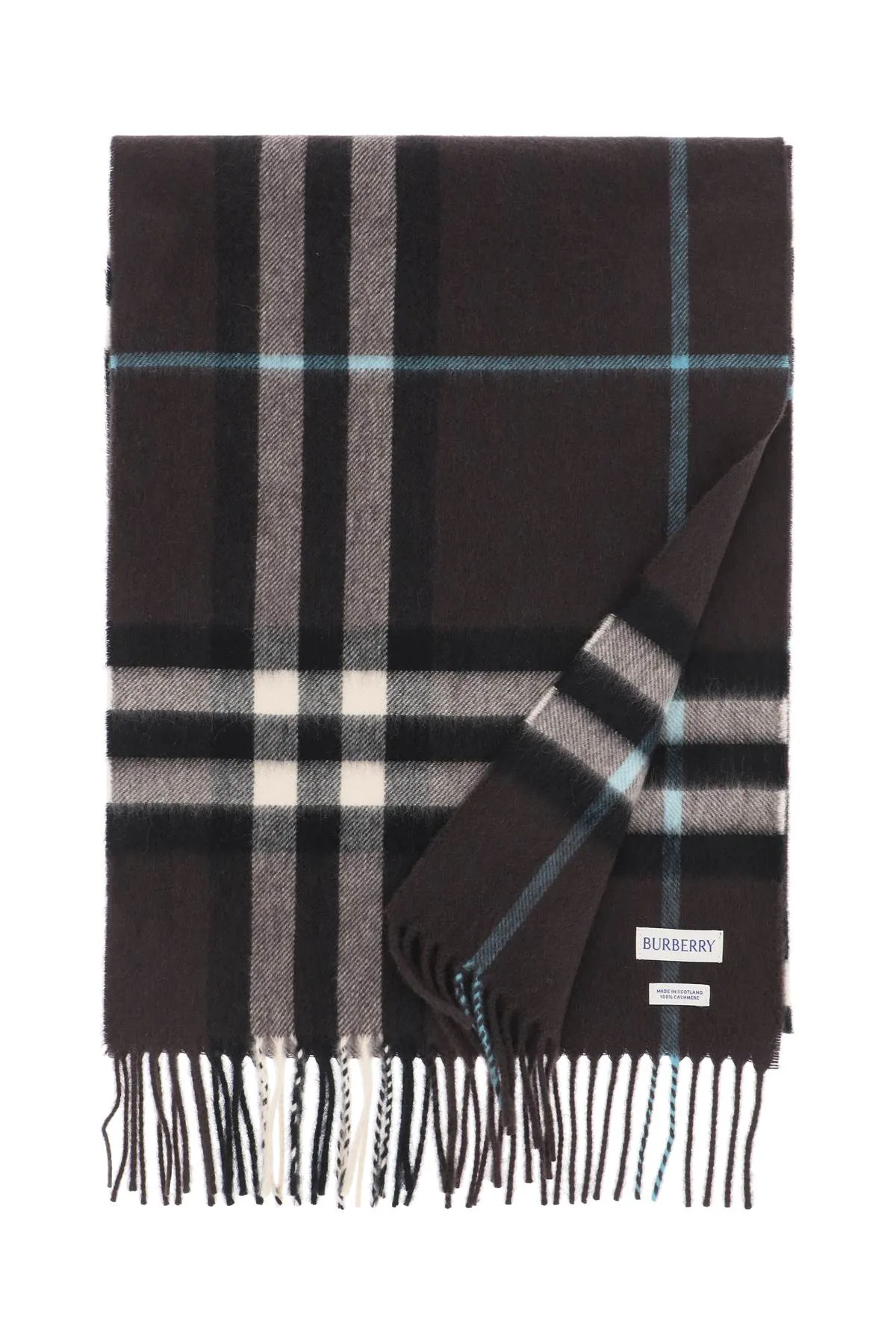 Burberry check scarf in cashmere