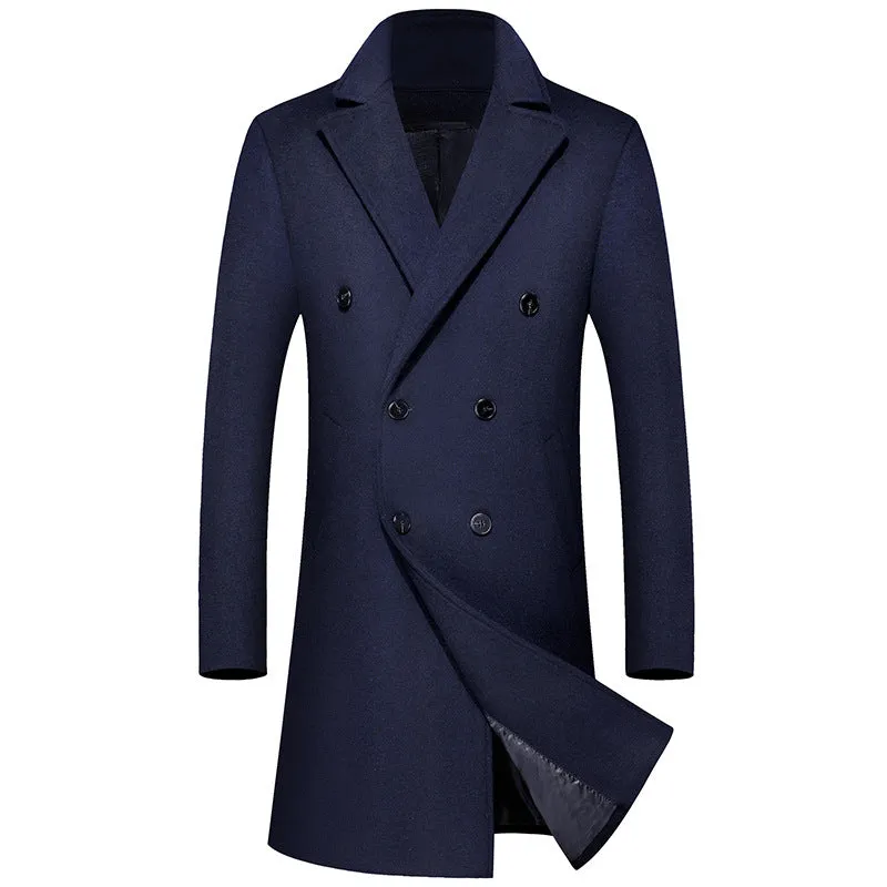 Business Thick Long Wool Coat