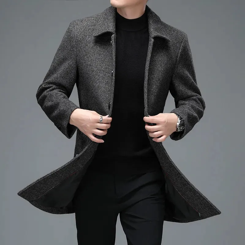 Business Woolen Overcoat Jacket