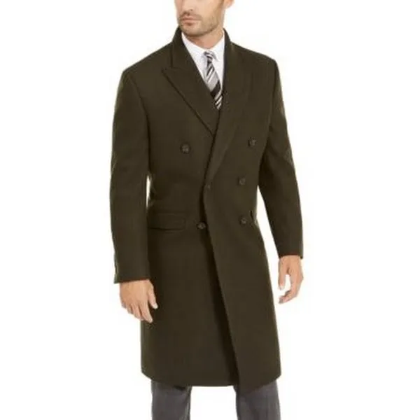 Calvin Klein Mens Prosper X-Fit Slim Fit Overcoat