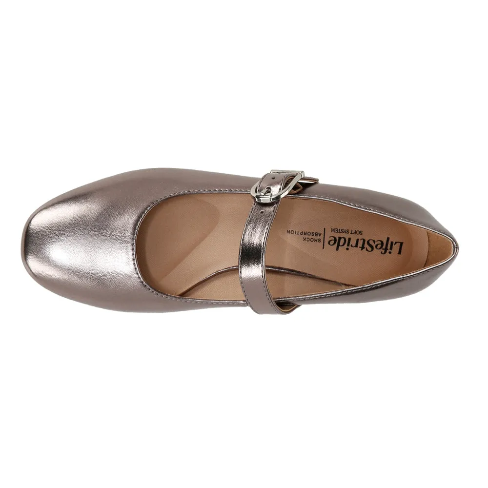 Cameo Metallic Mary Jane Flats