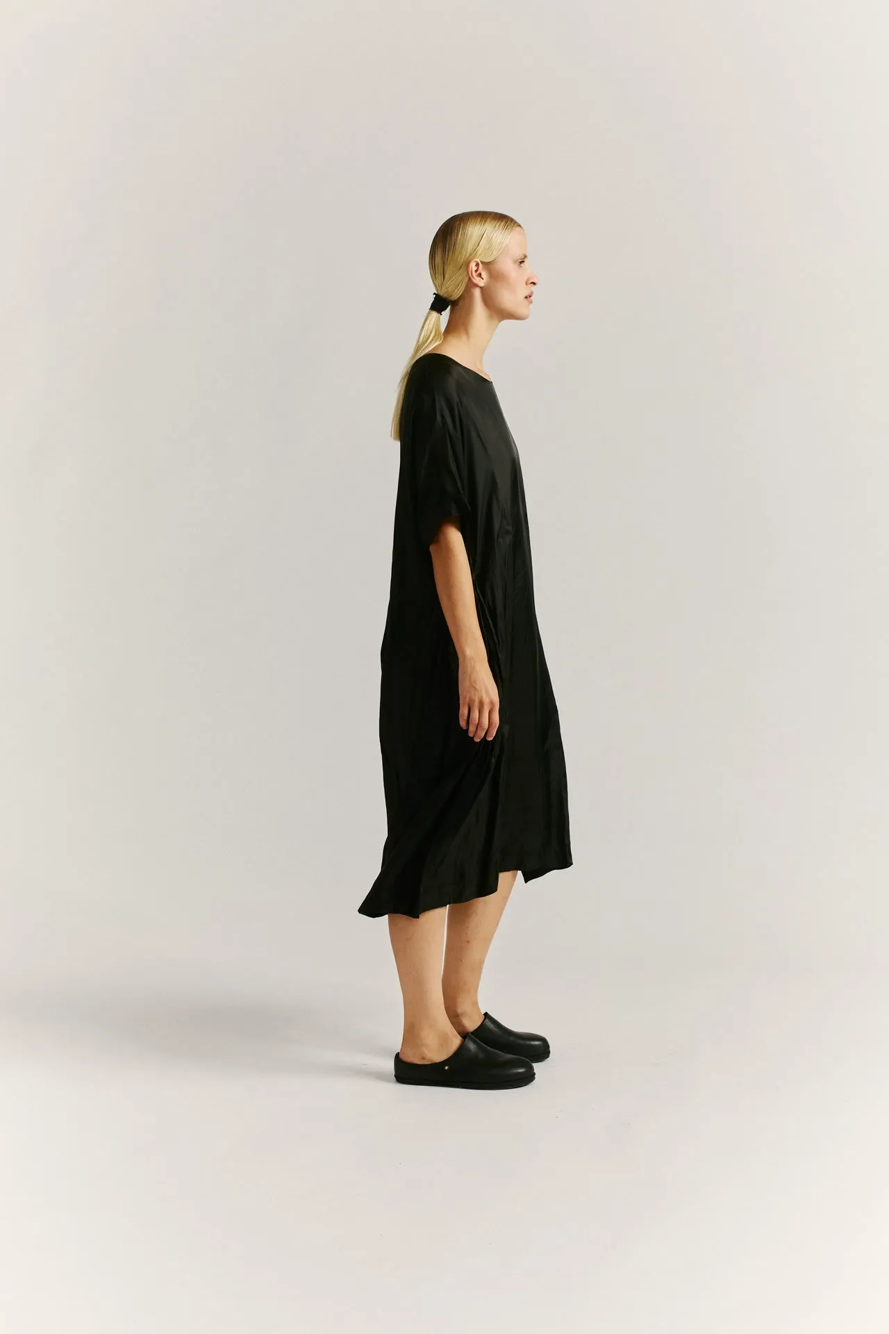 CAMISOLE DRESS - SYNABEL TWILL - BLACK