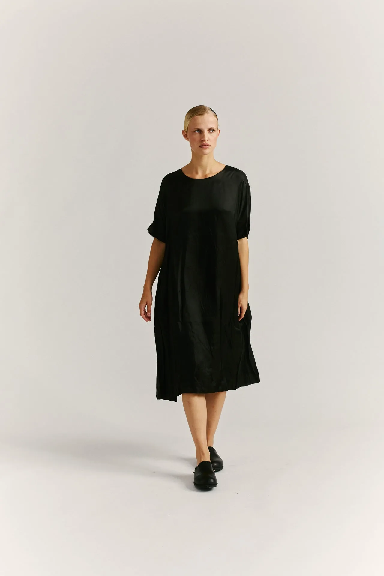 CAMISOLE DRESS - SYNABEL TWILL - BLACK