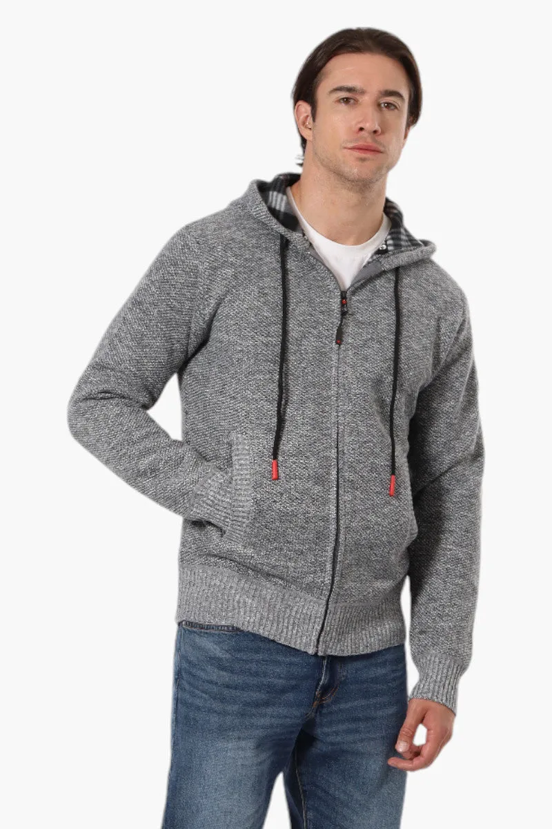 Canada Weather Gear Fleece Lined Hooded Lightweight Jacket - Grey