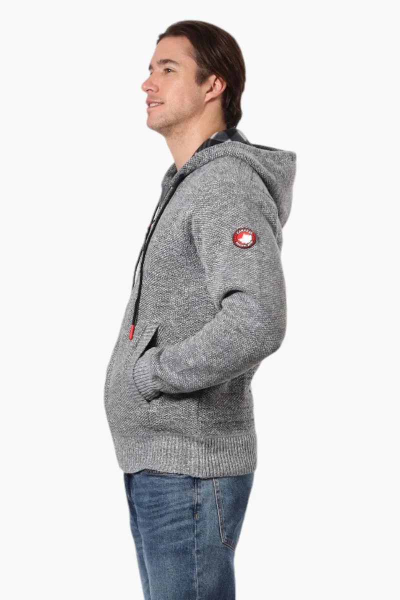 Canada Weather Gear Fleece Lined Hooded Lightweight Jacket - Grey