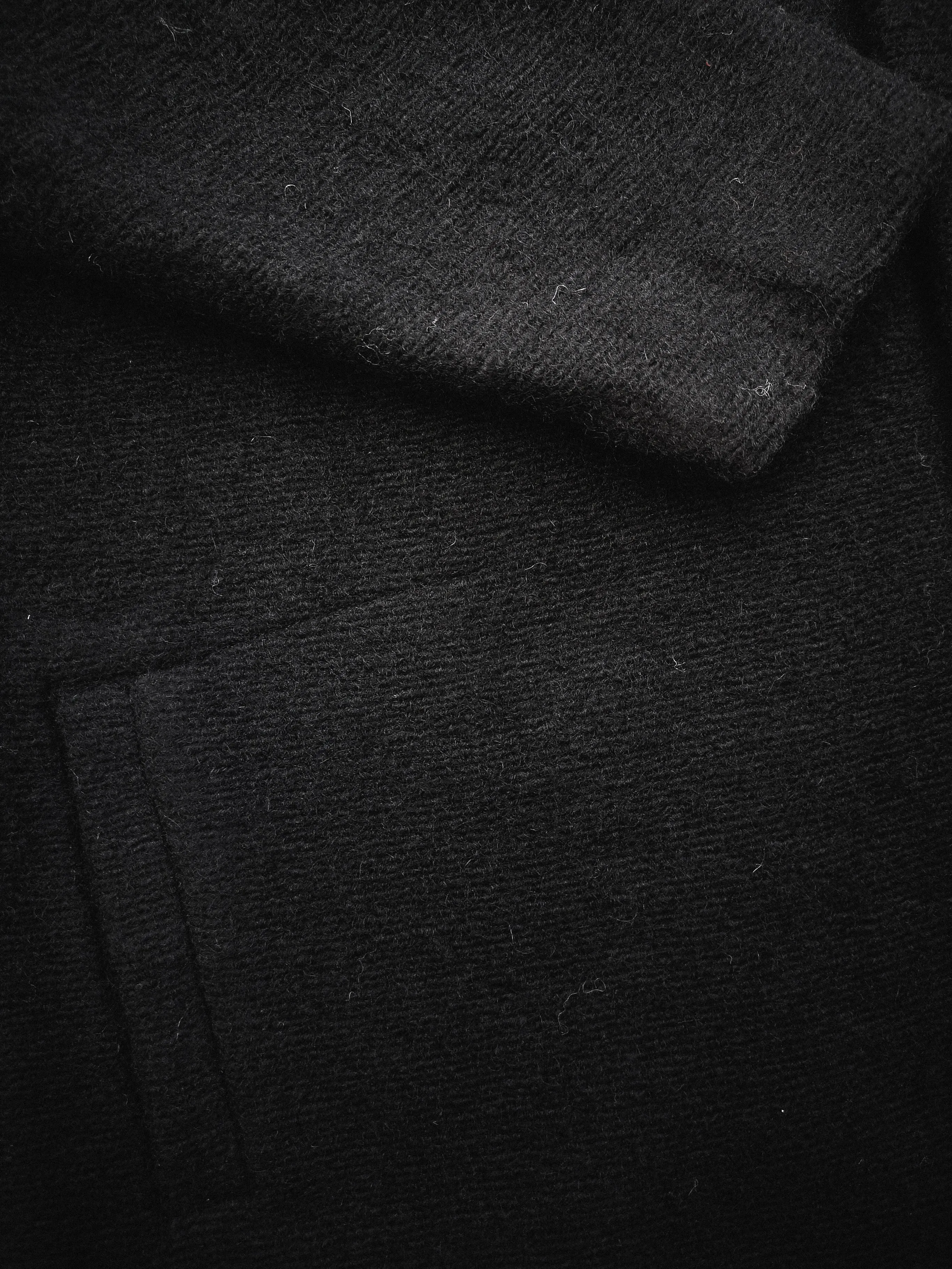 CARDIGAN - WOOL BLEND black