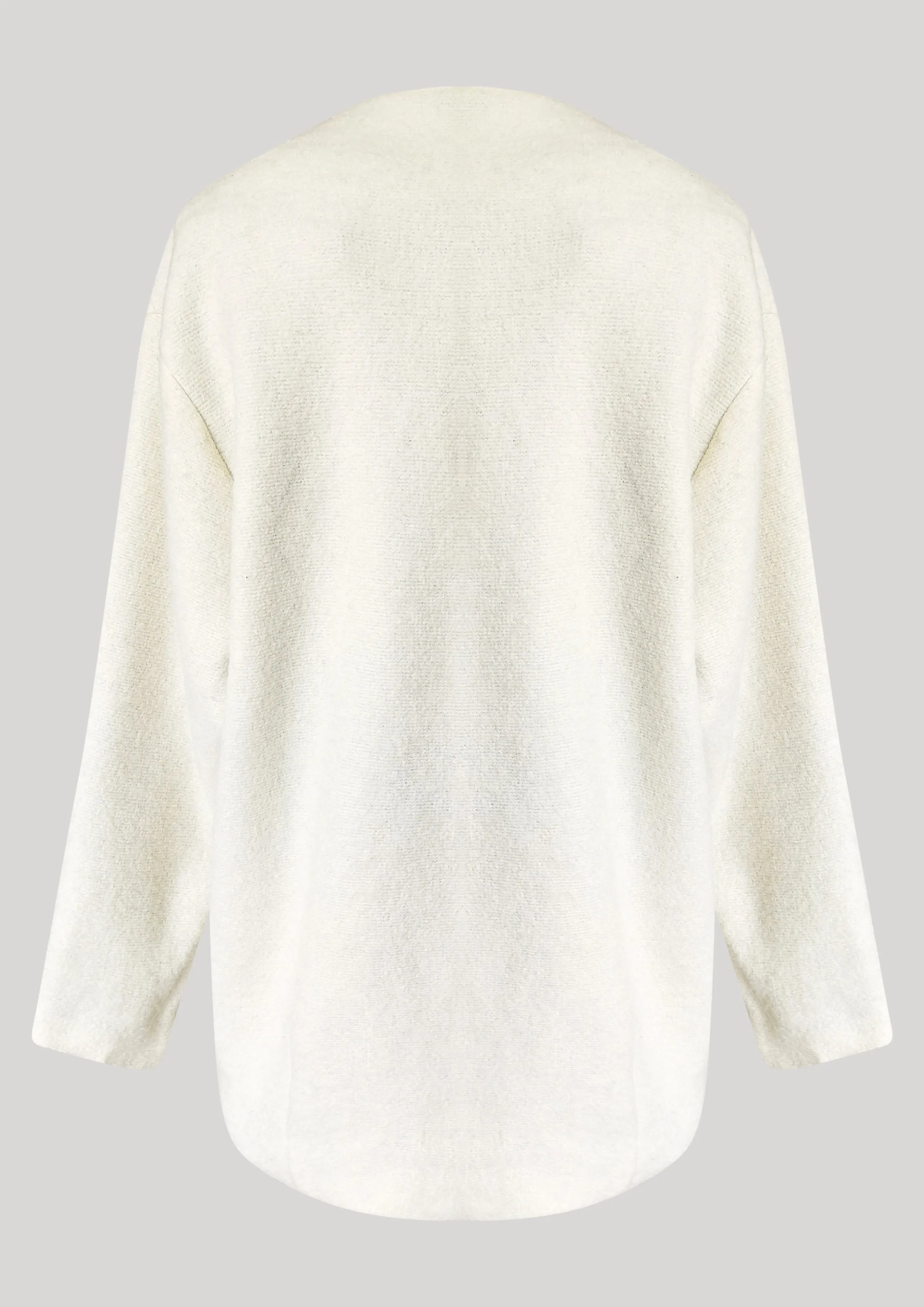 CARDIGAN - WOOL BLEND ivory