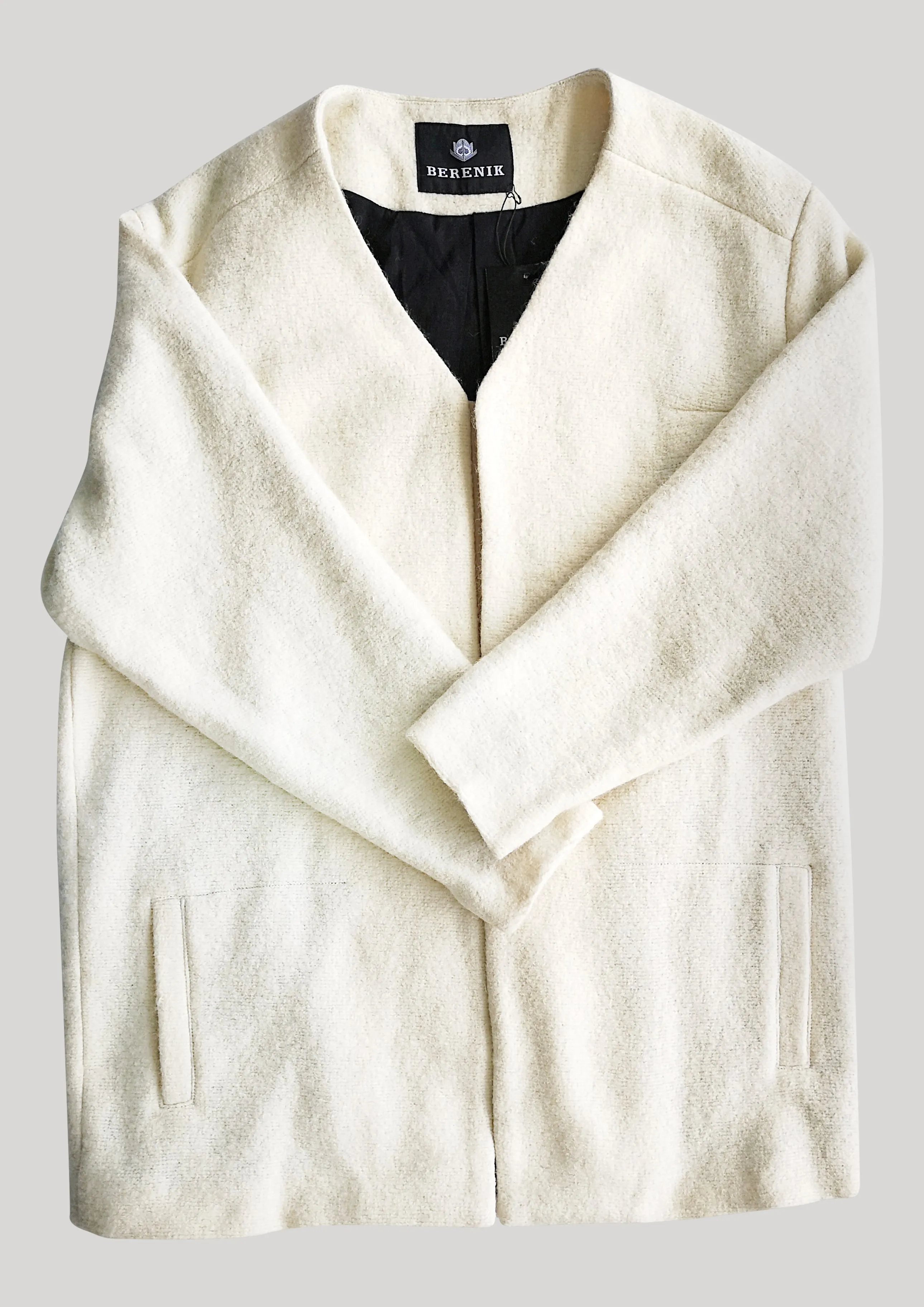 CARDIGAN - WOOL BLEND ivory