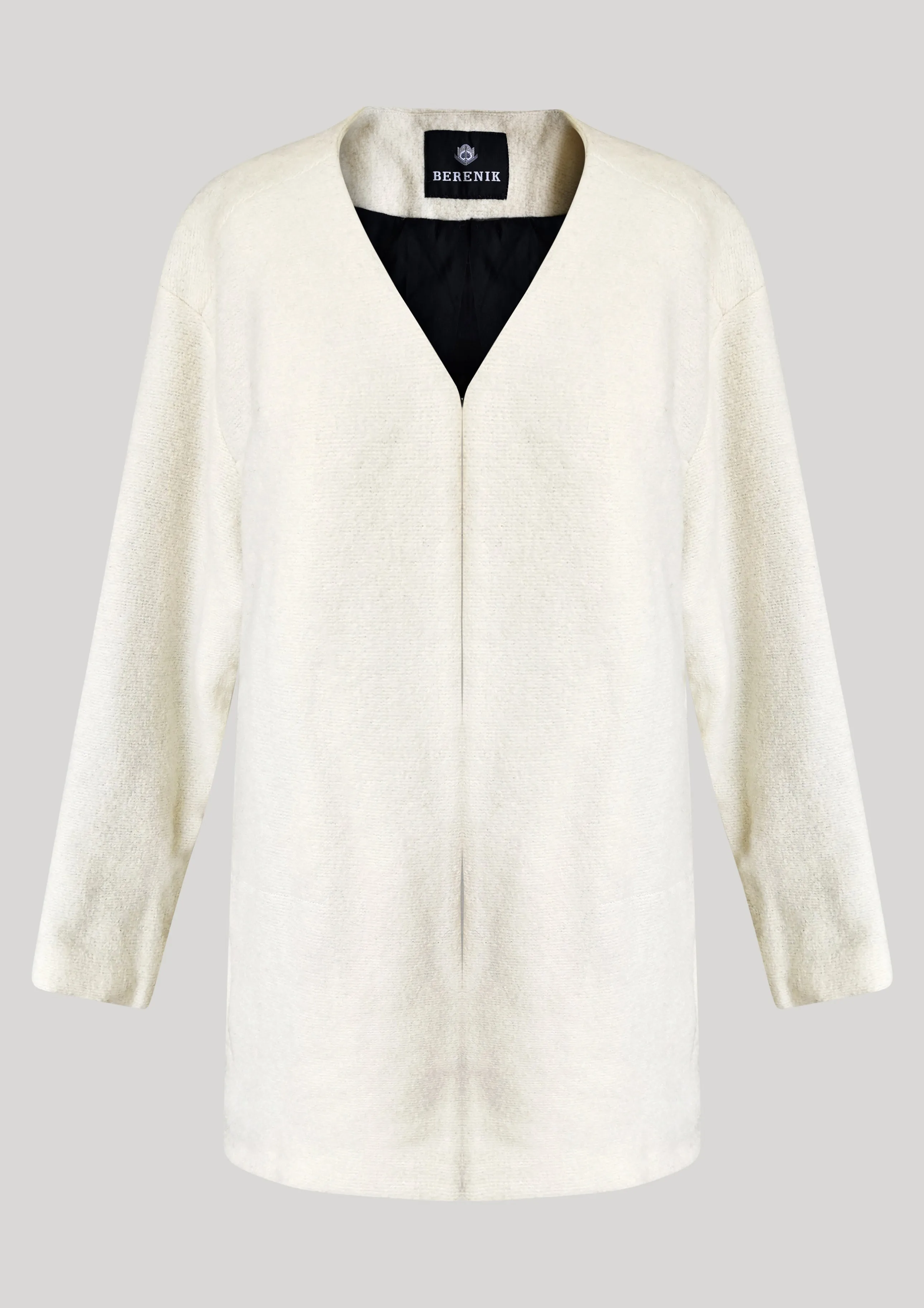 CARDIGAN - WOOL BLEND ivory