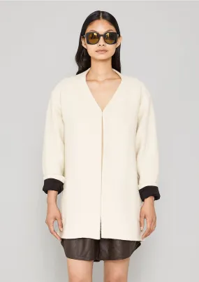 CARDIGAN - WOOL BLEND ivory