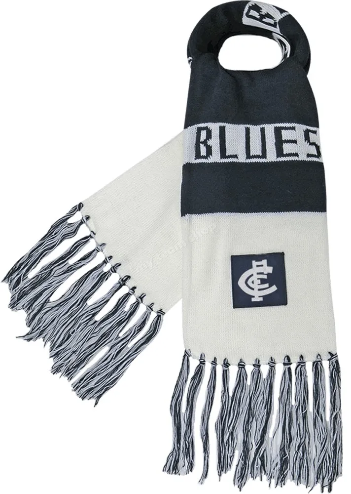 CARLTON BLUES AFL BAR SCARF