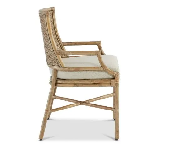 Cayman Rattan Dining Chair - Mud Grey