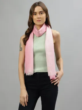 Centre Stage Women Pink Solid Scarf