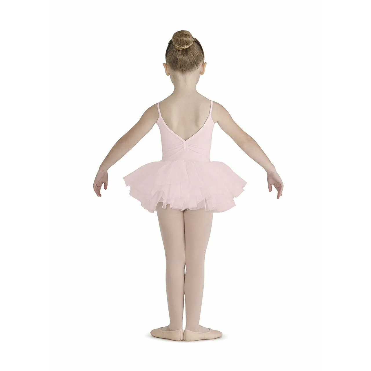 Child Heart Mesh Tutu Dance Dress