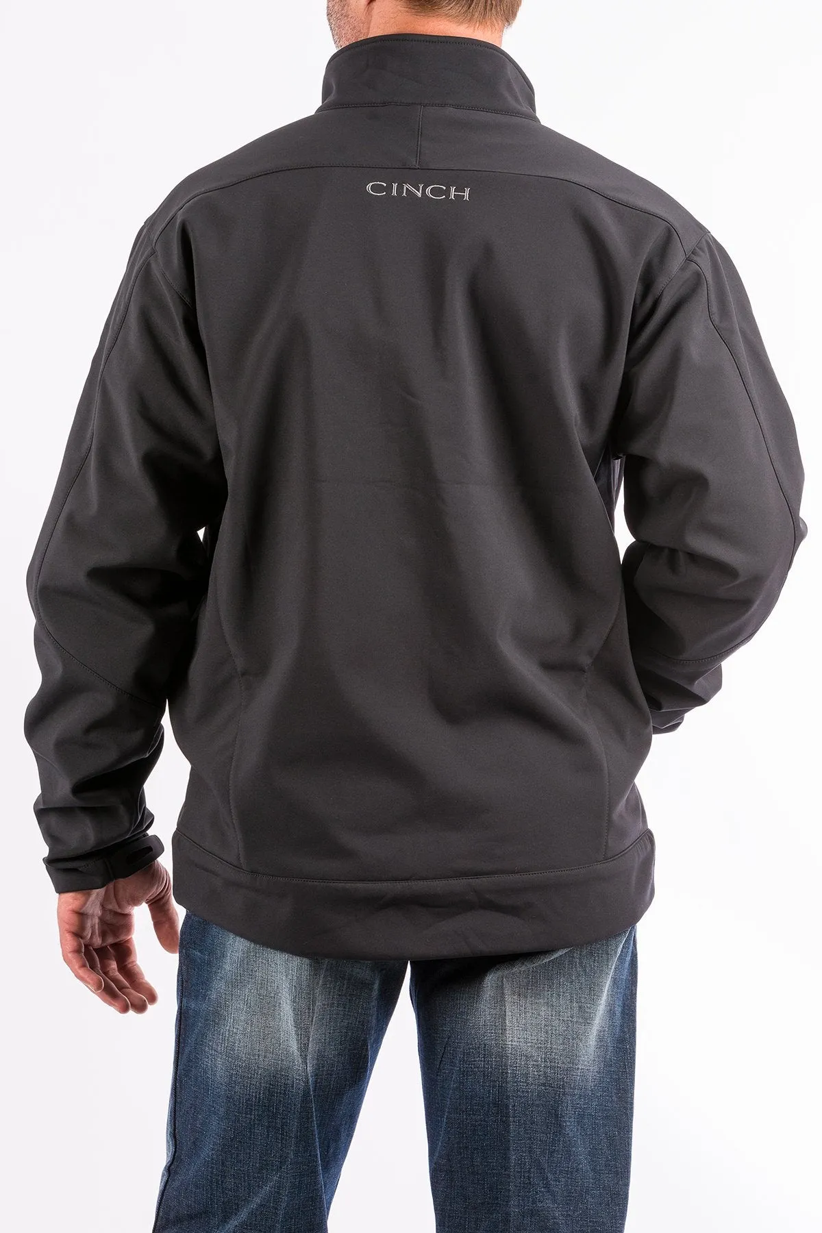 Cinch Men's Logo Concealed Carry Bonded Jacket in Black