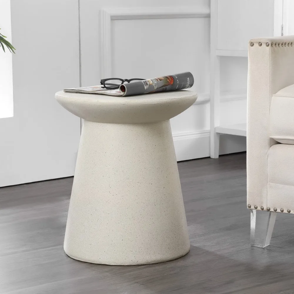 Conrad 18" Minimalist Modern Drum Accent Table Pedestal