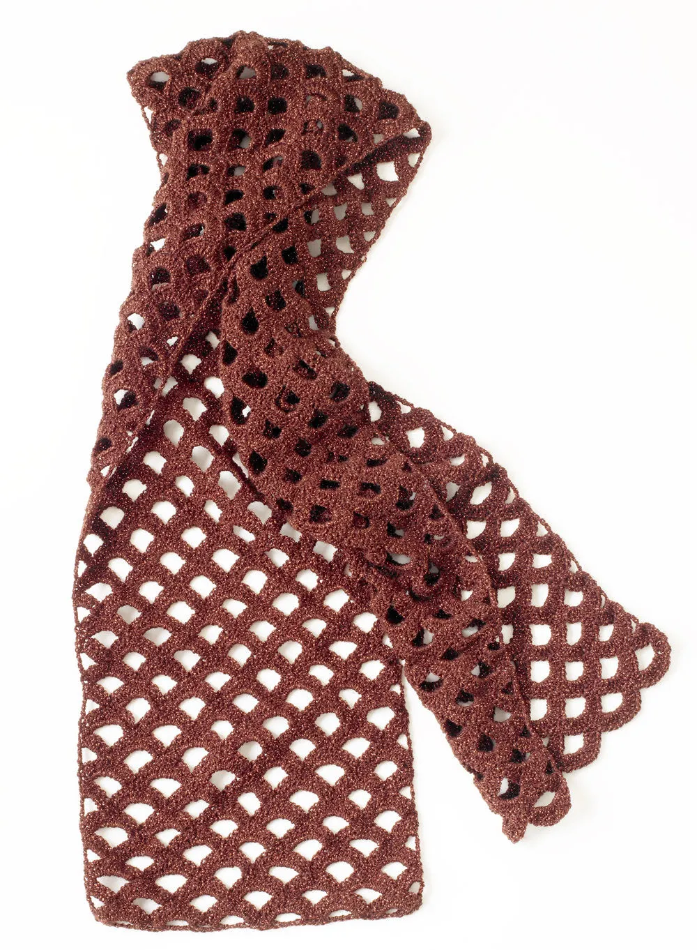 Copper Glow Scarf Pattern (Crochet)