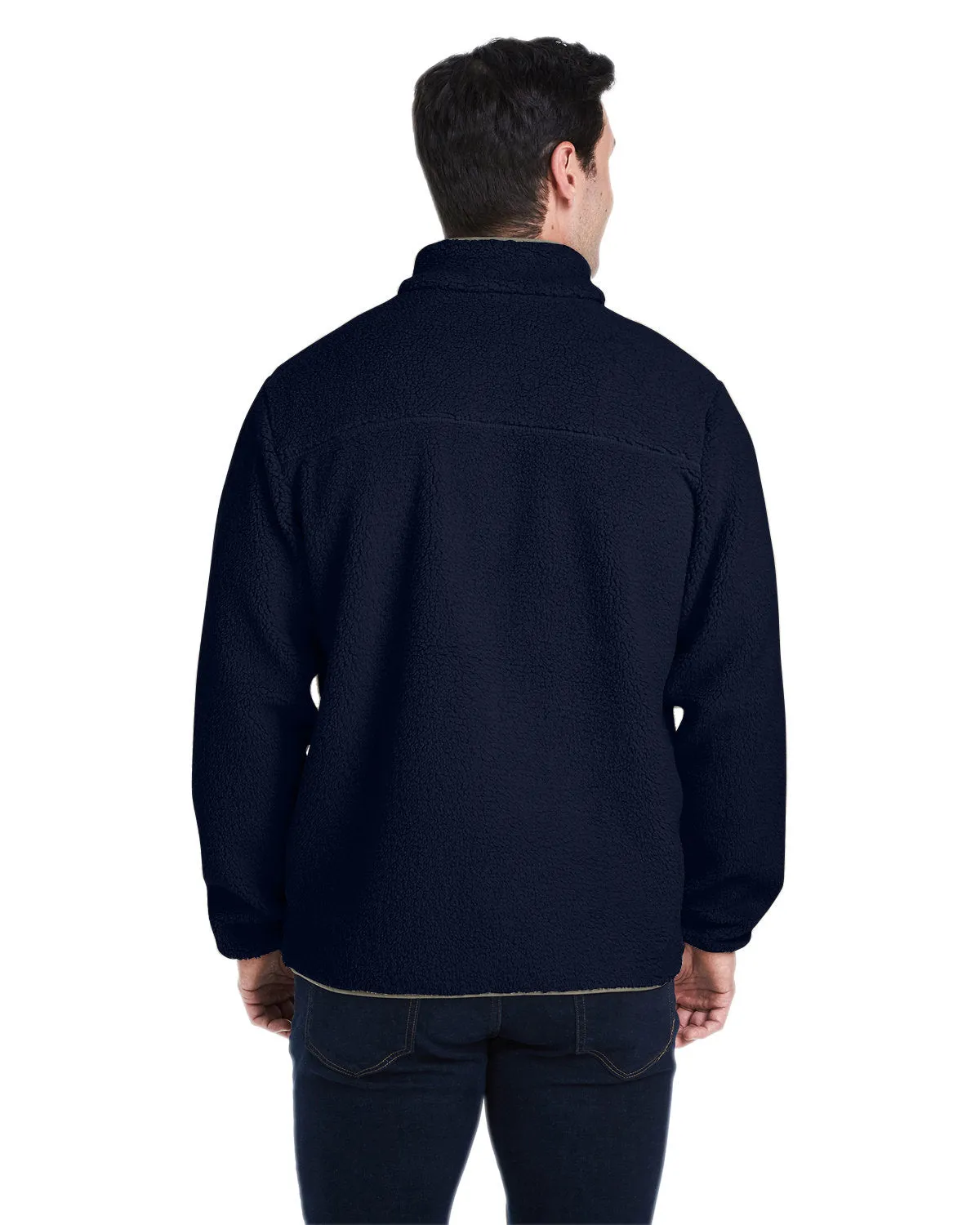 Custom Columbia Rugged Ridge Sherpa Fleece, Collegiate Navy