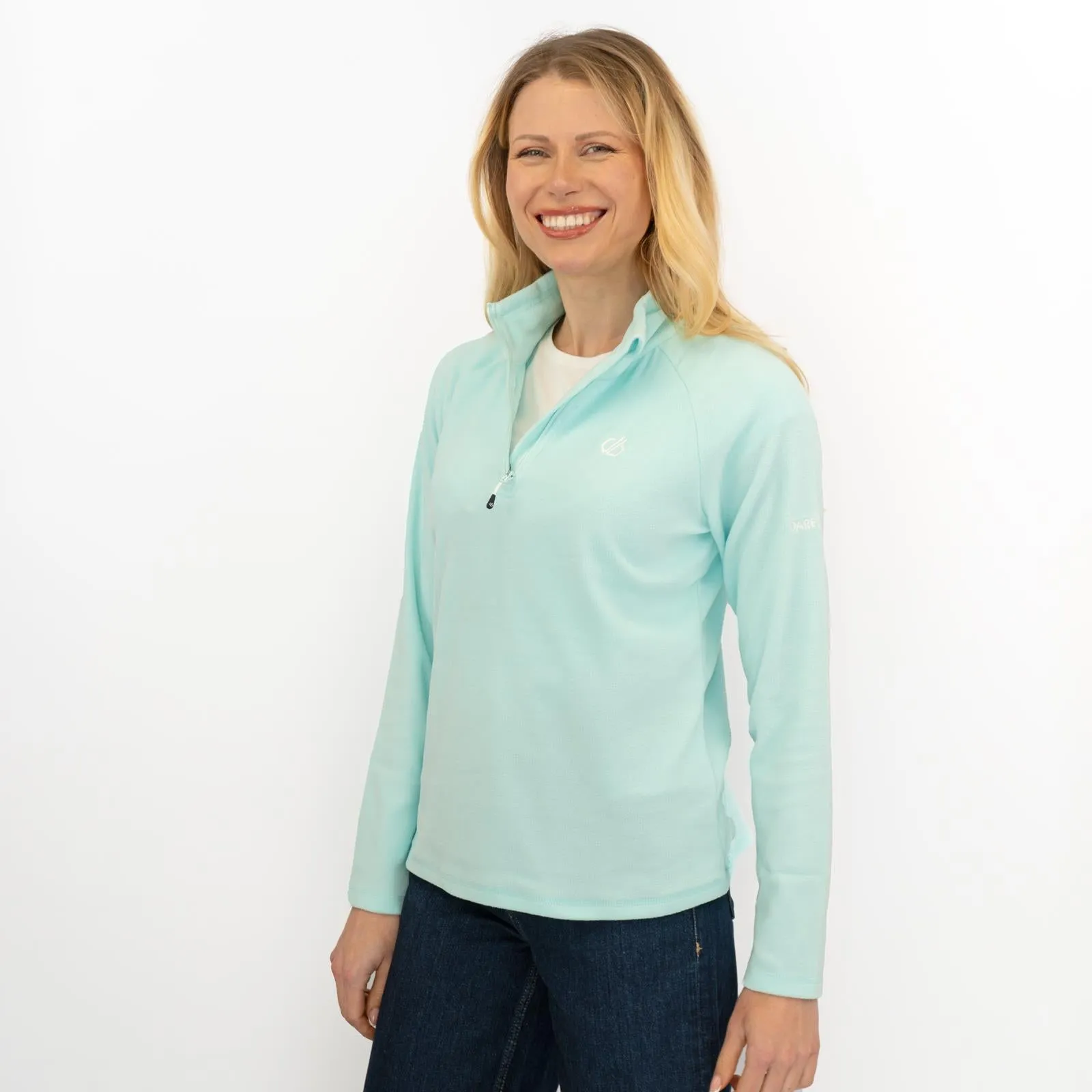 Dare 2B Womens Fleece Jacket Lightweight Freeform Half ZipTurquoise