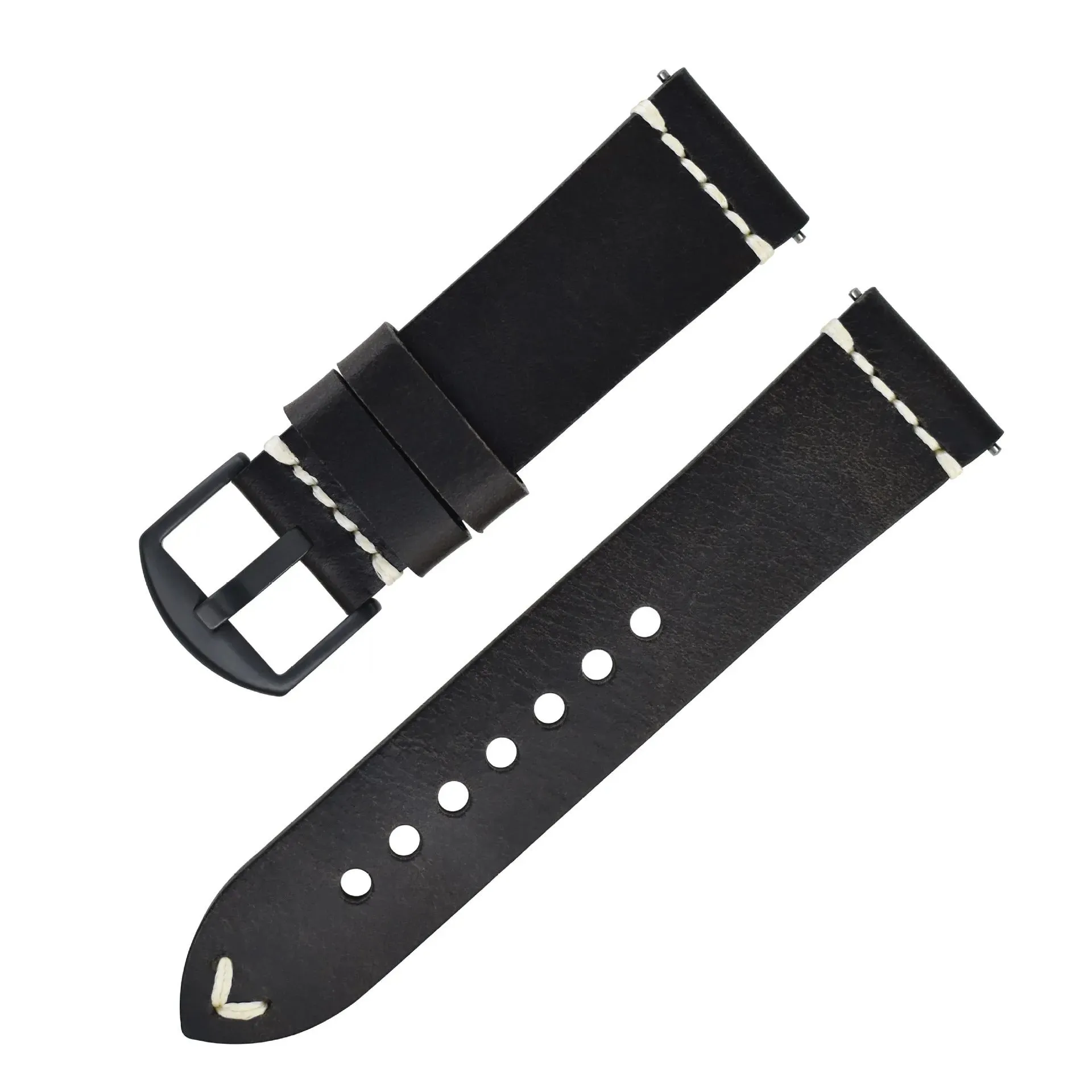 Discoloring Oil Wax Top Layer Cowhide Watch Strap