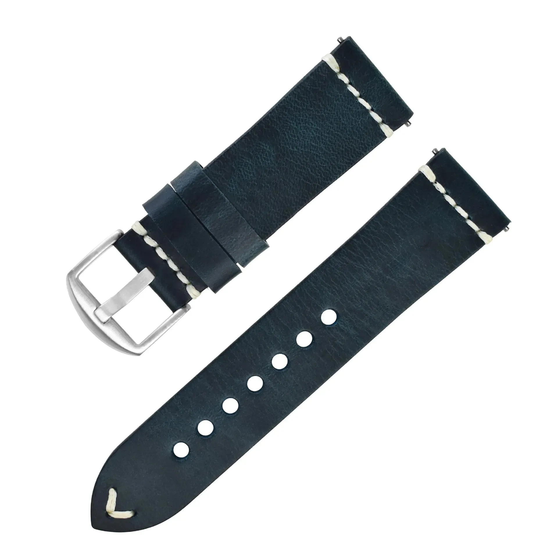 Discoloring Oil Wax Top Layer Cowhide Watch Strap