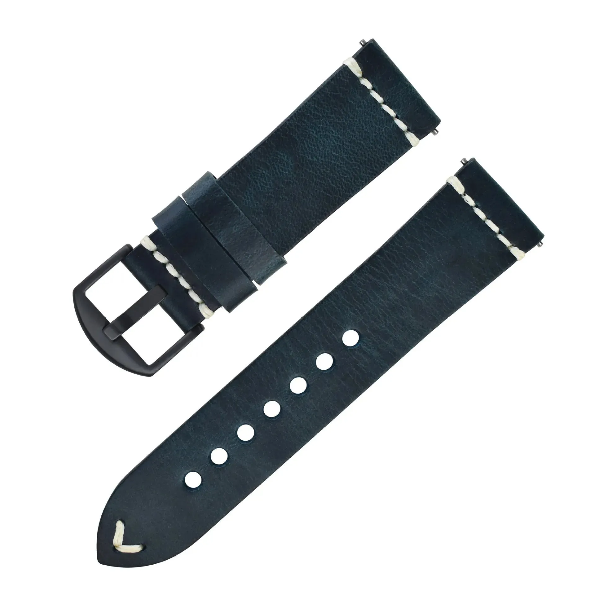 Discoloring Oil Wax Top Layer Cowhide Watch Strap