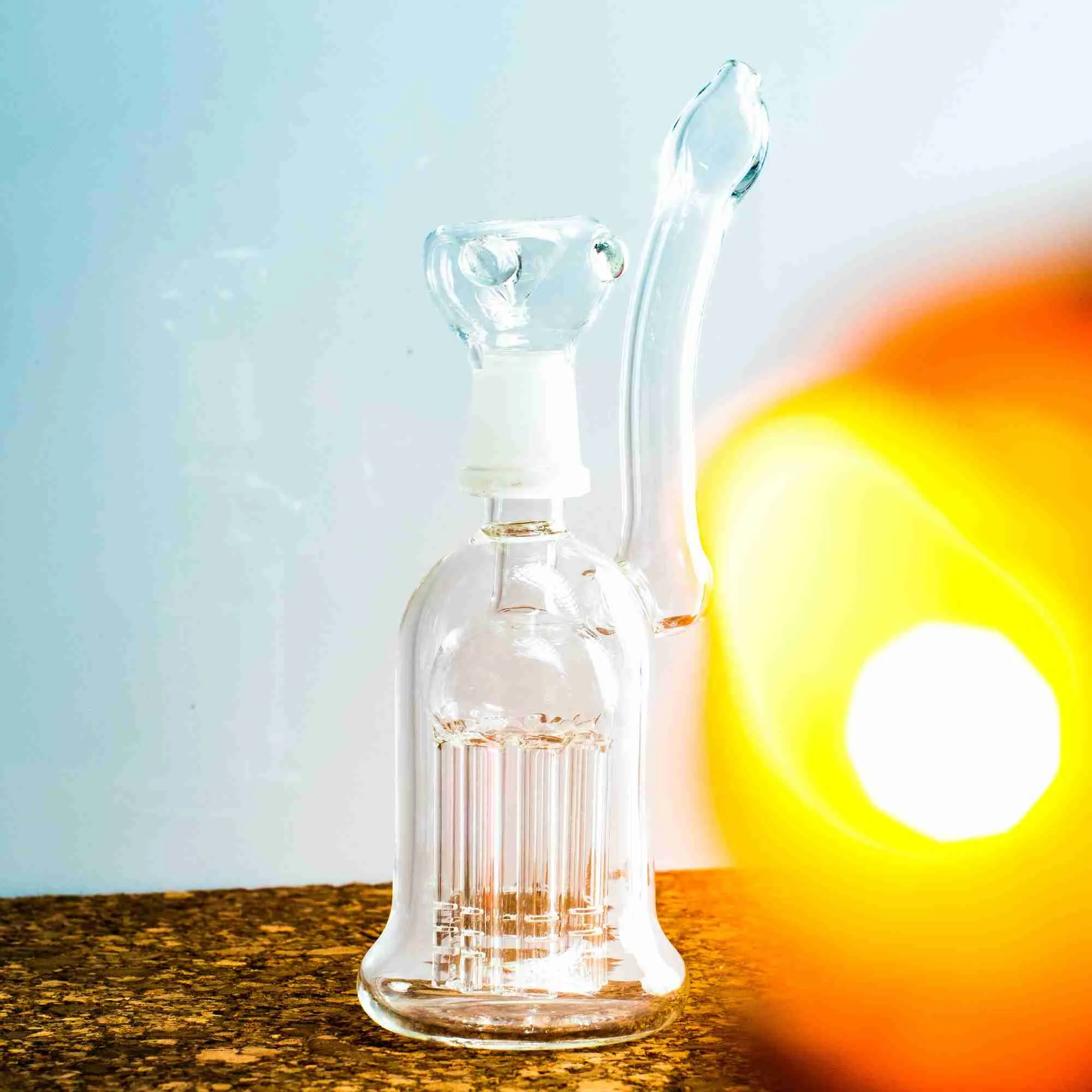 Dual Function Oil Rig Glass Bong E2