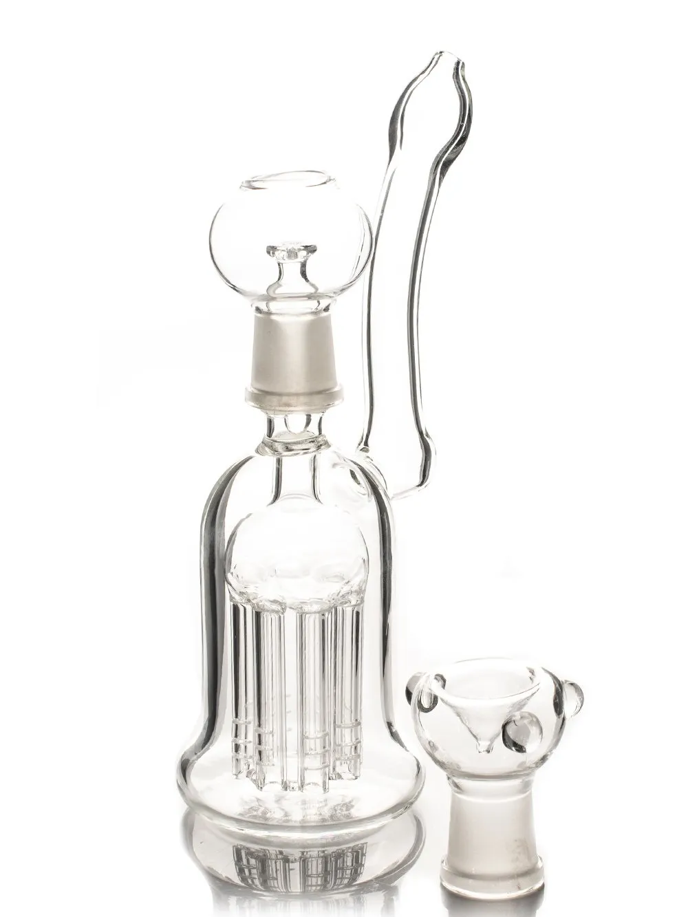 Dual Function Oil Rig Glass Bong E2