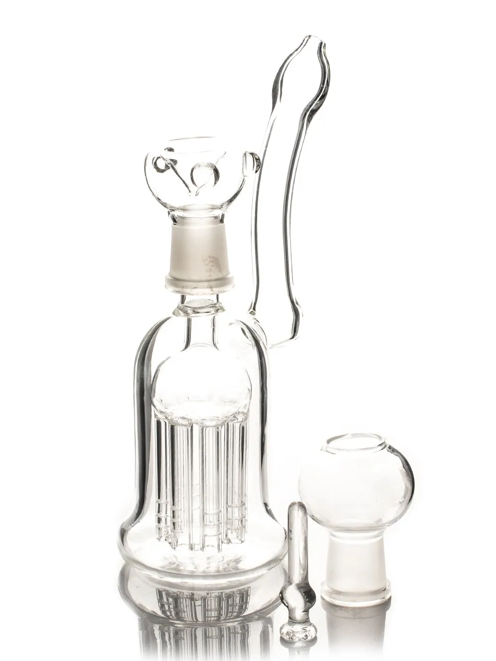 Dual Function Oil Rig Glass Bong E2