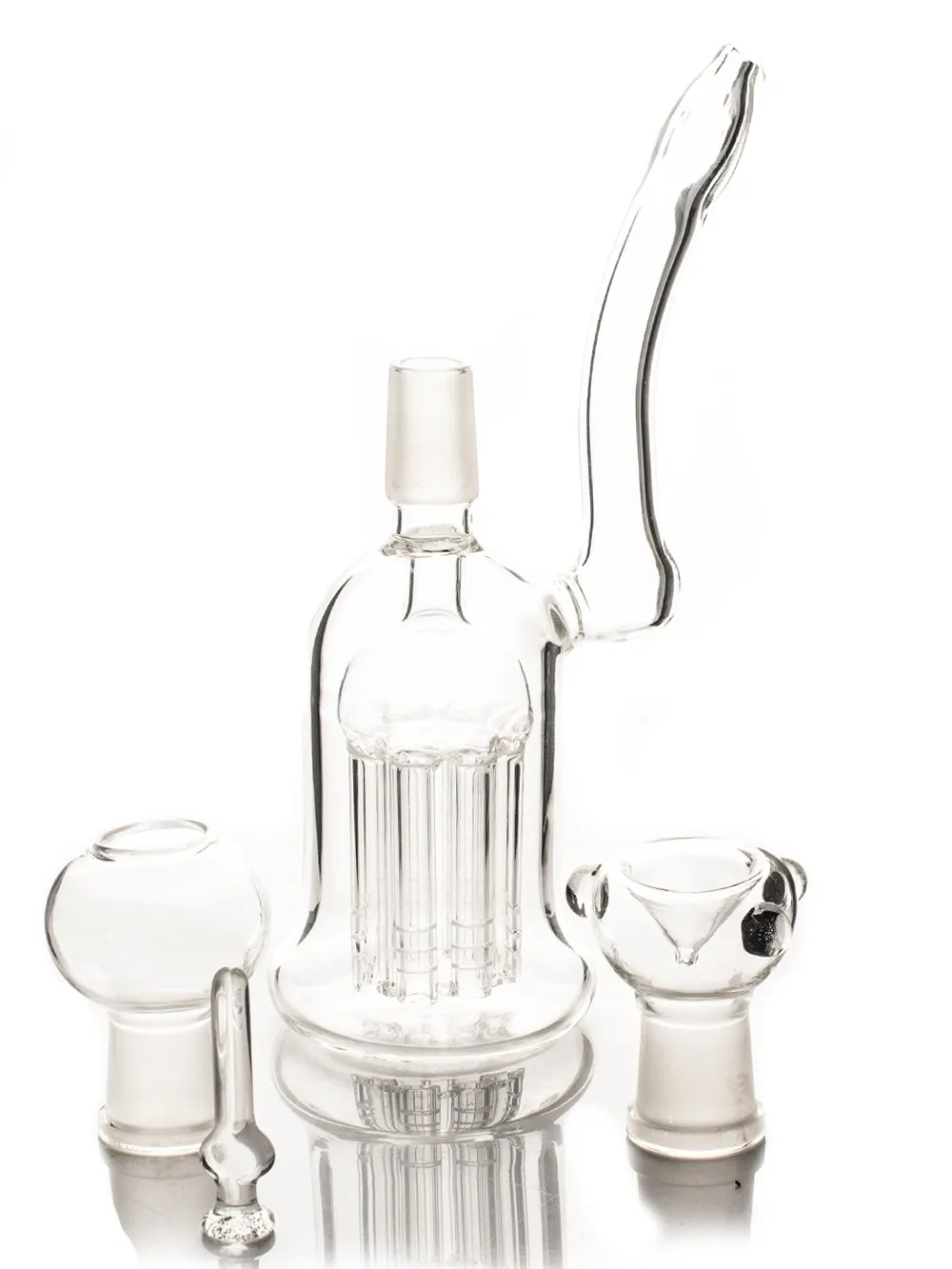 Dual Function Oil Rig Glass Bong E2