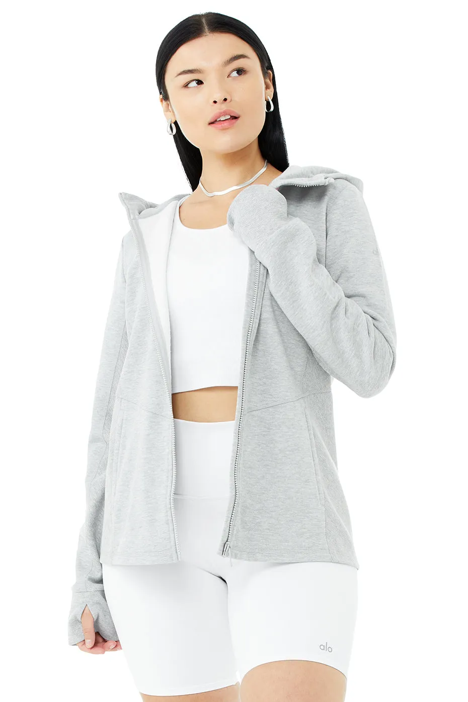 Foundation Zip Hoodie - Athletic Heather Grey