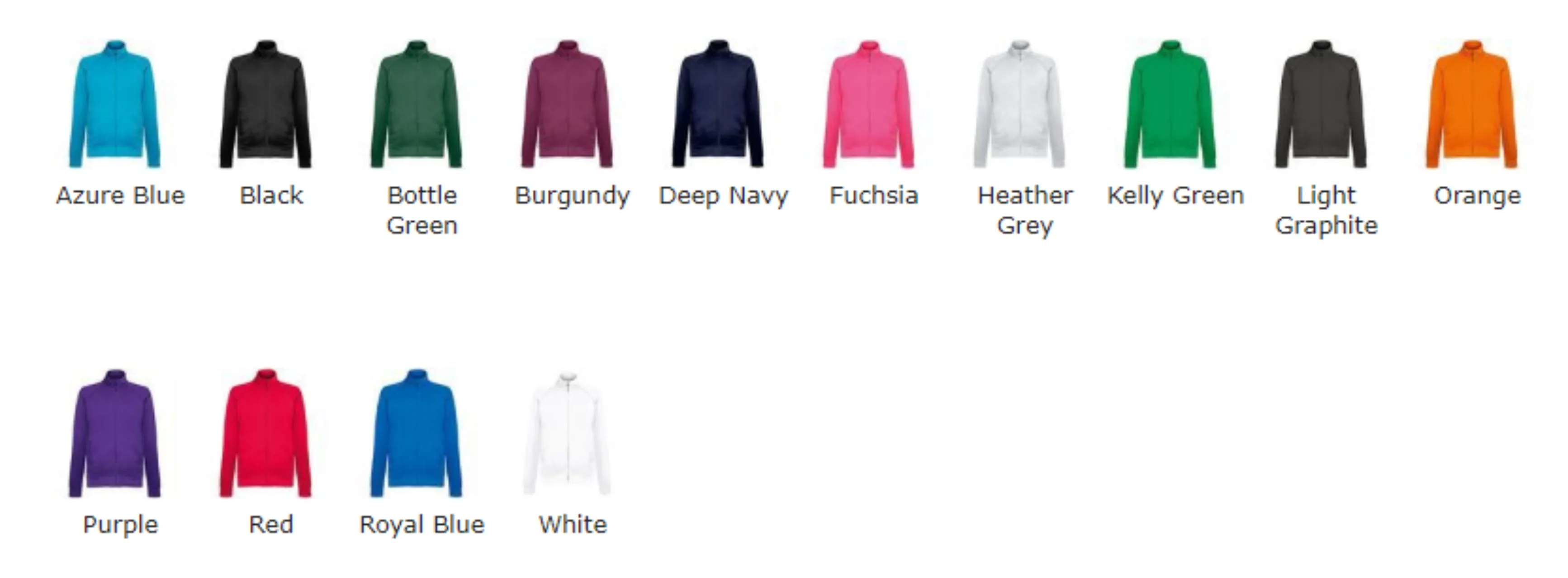 Fruit Of The Loom Lightweight sweatshirt jacket